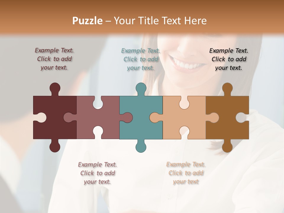 Businesspeople Square Businessteam PowerPoint Template