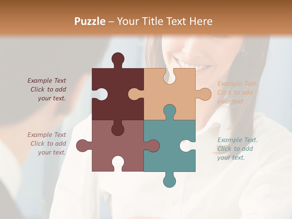 Businesspeople Square Businessteam PowerPoint Template