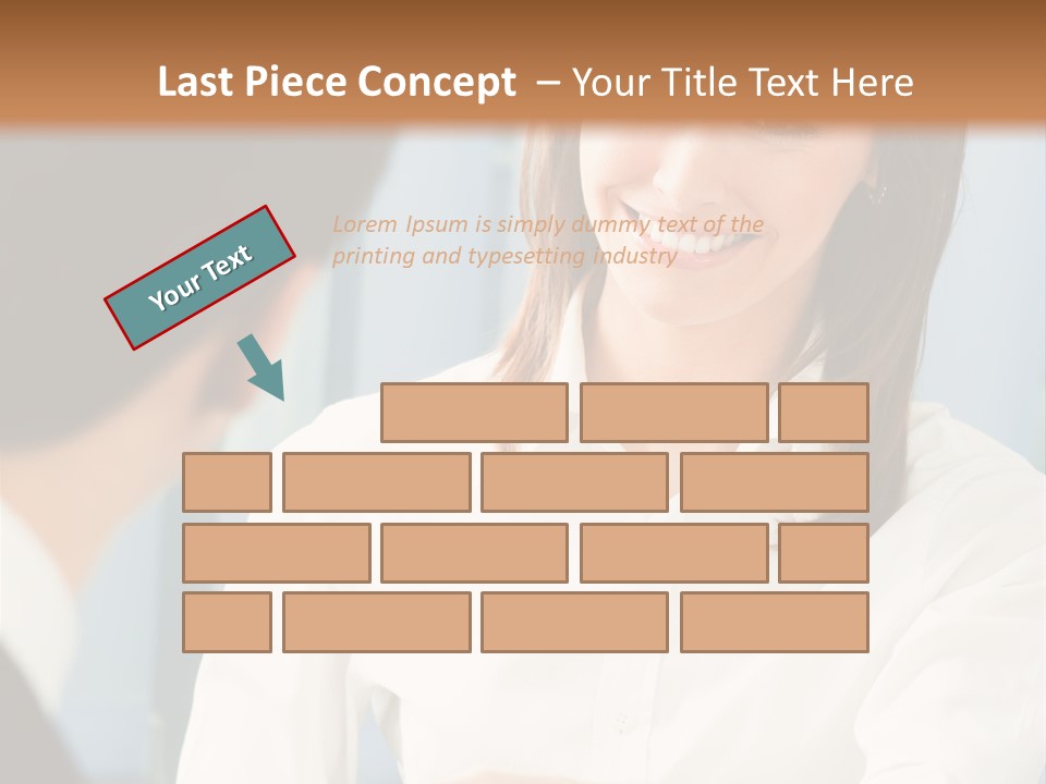 Businesspeople Square Businessteam PowerPoint Template