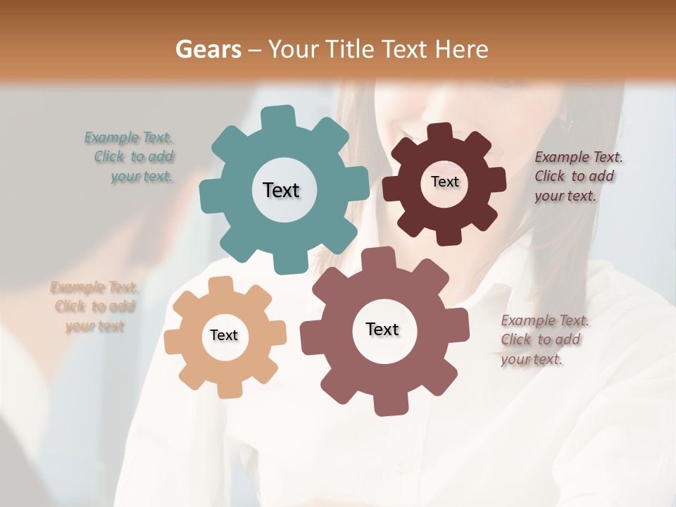 Businesspeople Square Businessteam PowerPoint Template