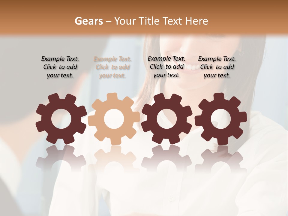 Businesspeople Square Businessteam PowerPoint Template