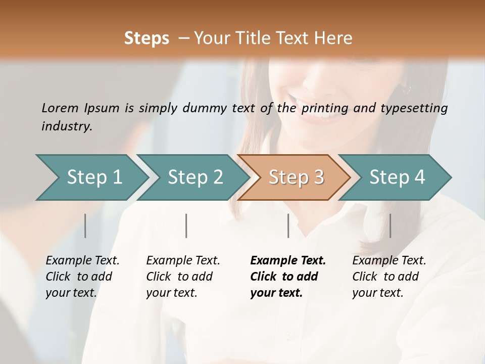 Businesspeople Square Businessteam PowerPoint Template