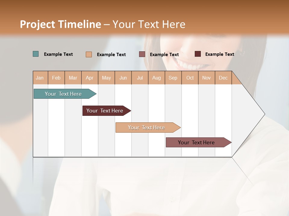 Businesspeople Square Businessteam PowerPoint Template