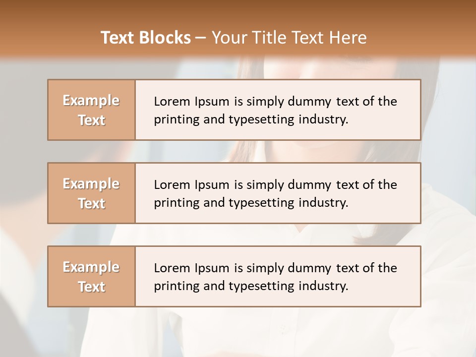 Businesspeople Square Businessteam PowerPoint Template