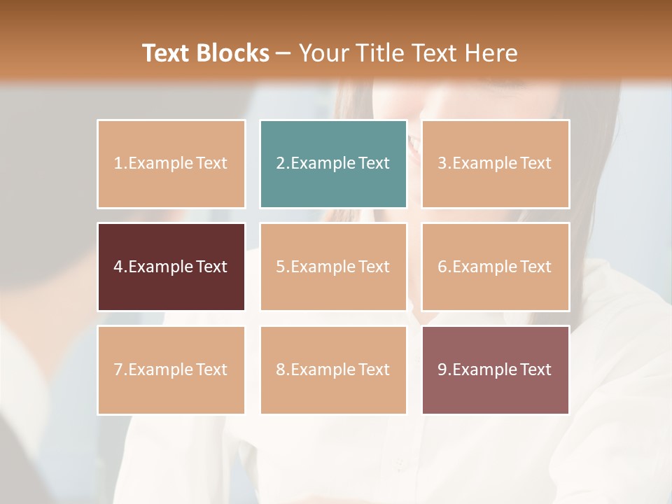 Businesspeople Square Businessteam PowerPoint Template