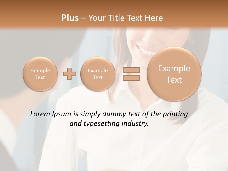 Businesspeople Square Businessteam PowerPoint Template