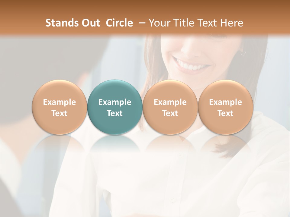 Businesspeople Square Businessteam PowerPoint Template