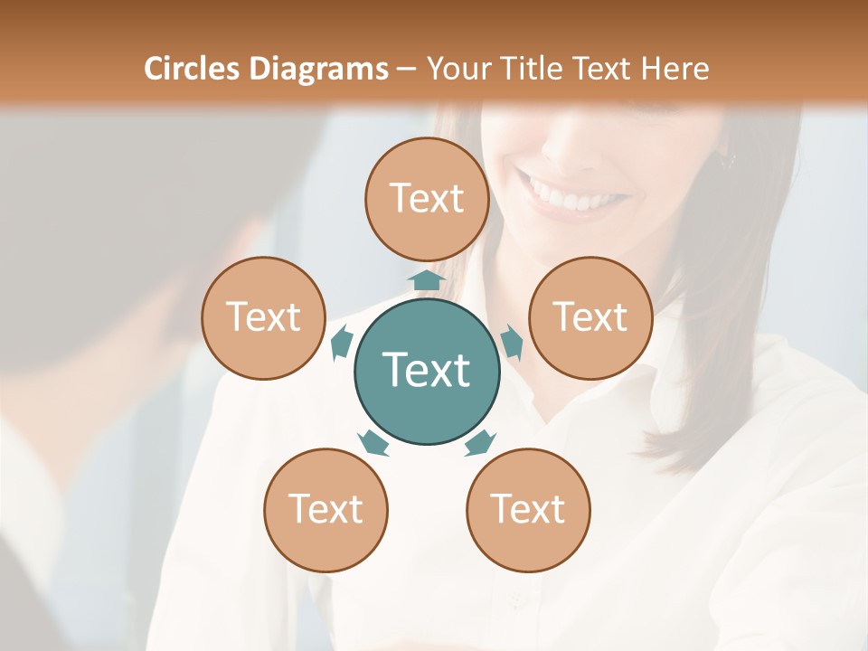 Businesspeople Square Businessteam PowerPoint Template