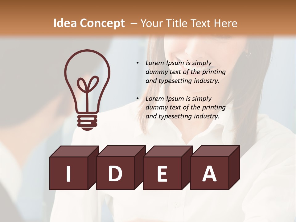 Businesspeople Square Businessteam PowerPoint Template