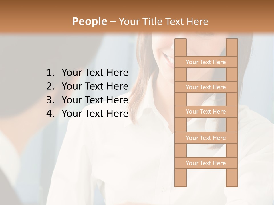 Businesspeople Square Businessteam PowerPoint Template