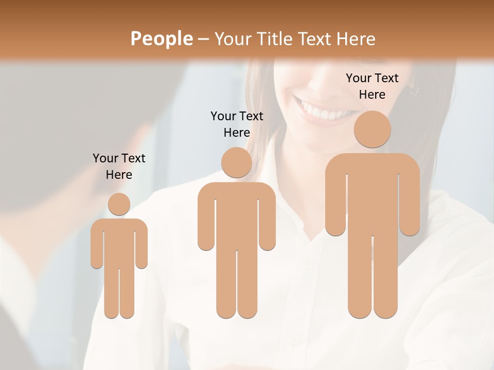 Businesspeople Square Businessteam PowerPoint Template