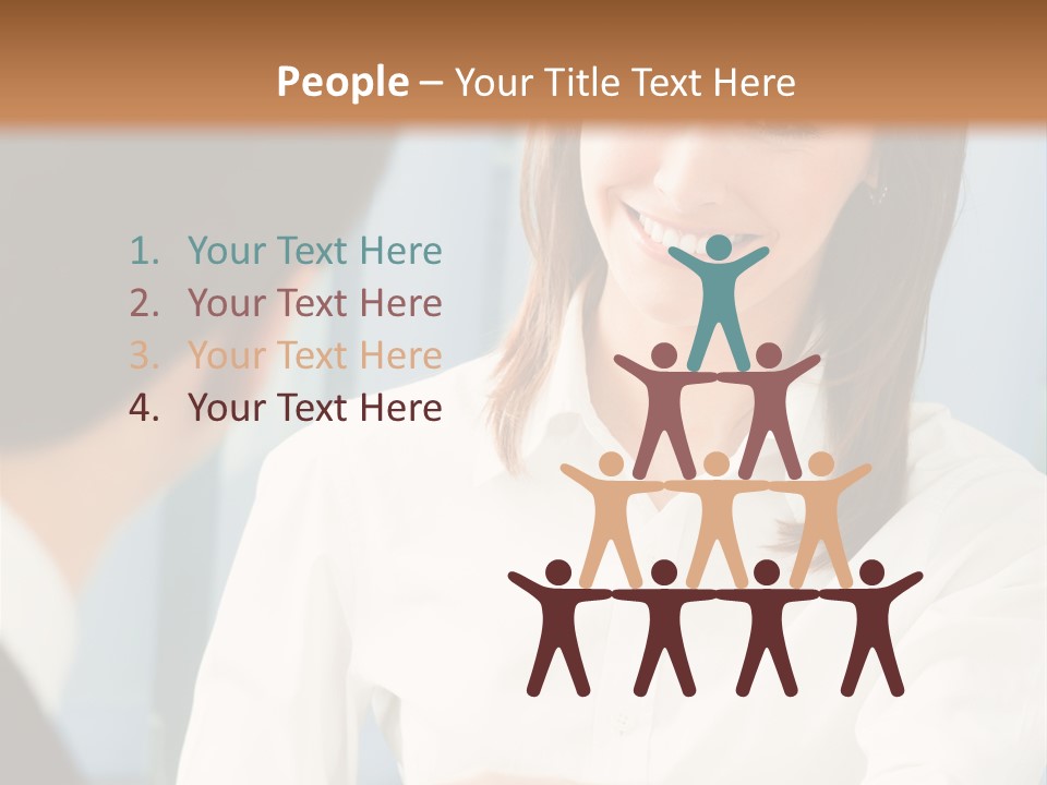 Businesspeople Square Businessteam PowerPoint Template