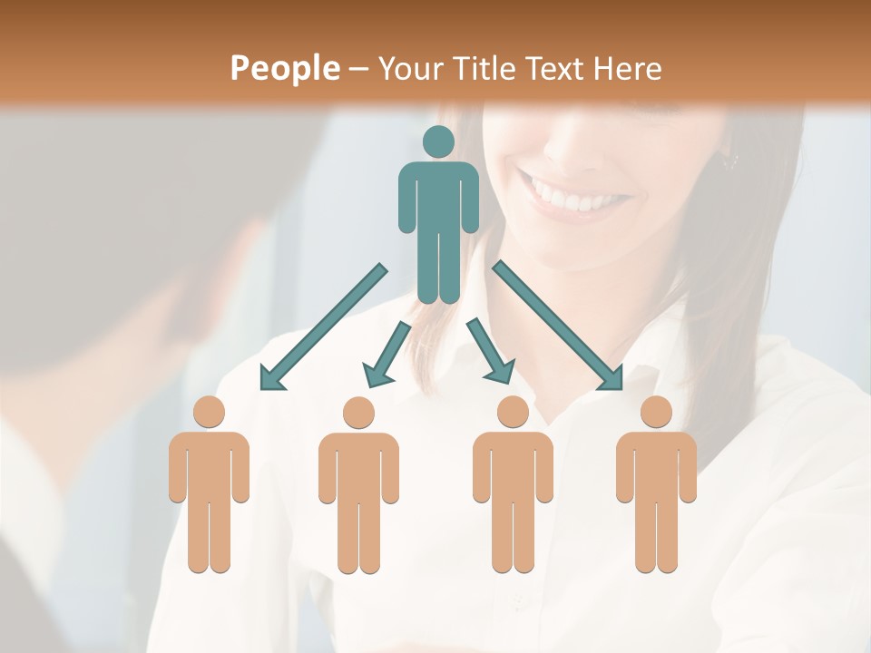 Businesspeople Square Businessteam PowerPoint Template