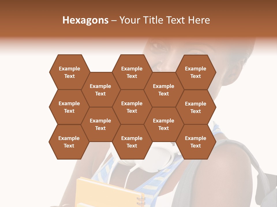 Satisfaction Woman Schoolgirl PowerPoint Template