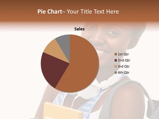 Satisfaction Woman Schoolgirl PowerPoint Template