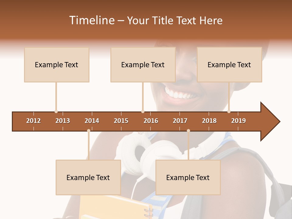 Satisfaction Woman Schoolgirl PowerPoint Template
