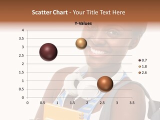 Satisfaction Woman Schoolgirl PowerPoint Template