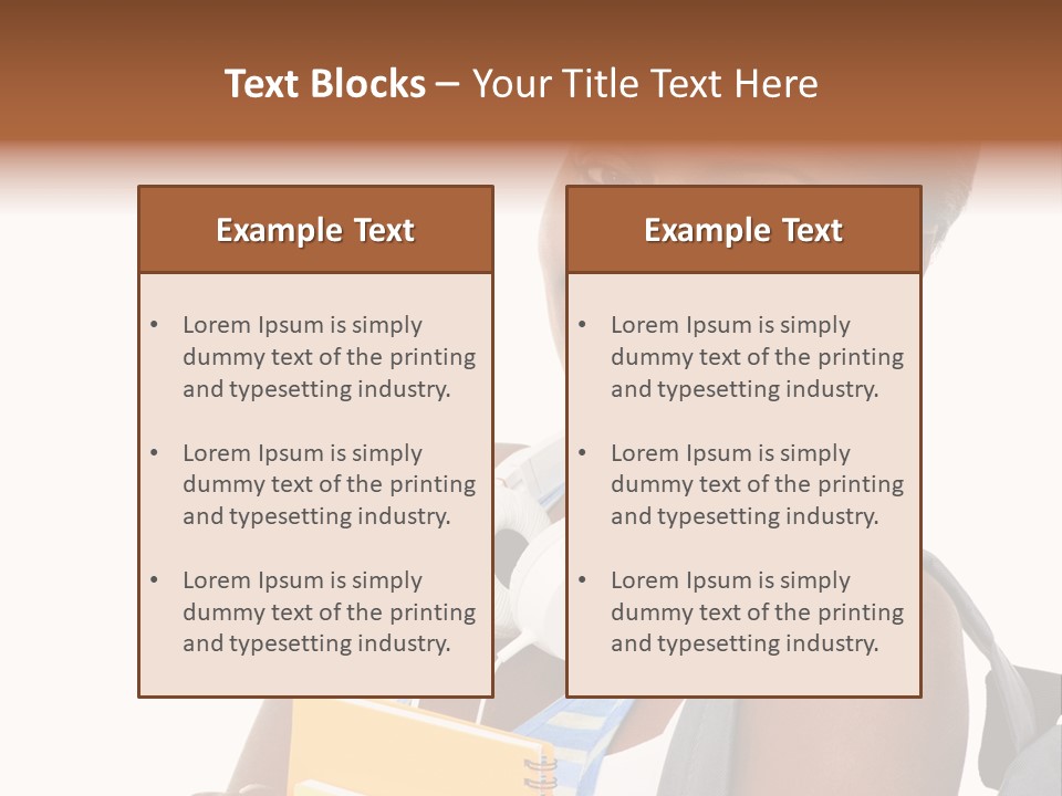 Satisfaction Woman Schoolgirl PowerPoint Template