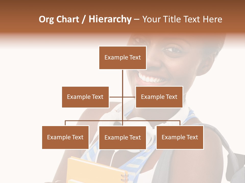 Satisfaction Woman Schoolgirl PowerPoint Template