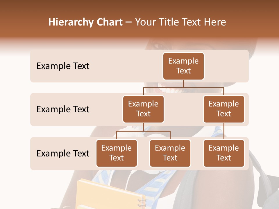 Satisfaction Woman Schoolgirl PowerPoint Template