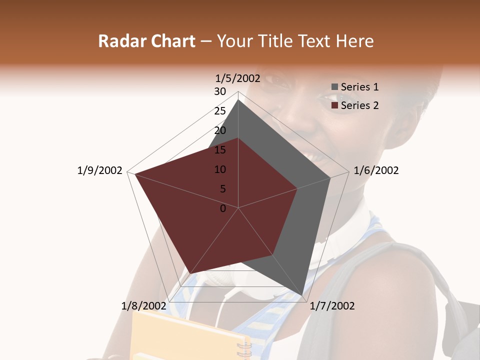 Satisfaction Woman Schoolgirl PowerPoint Template