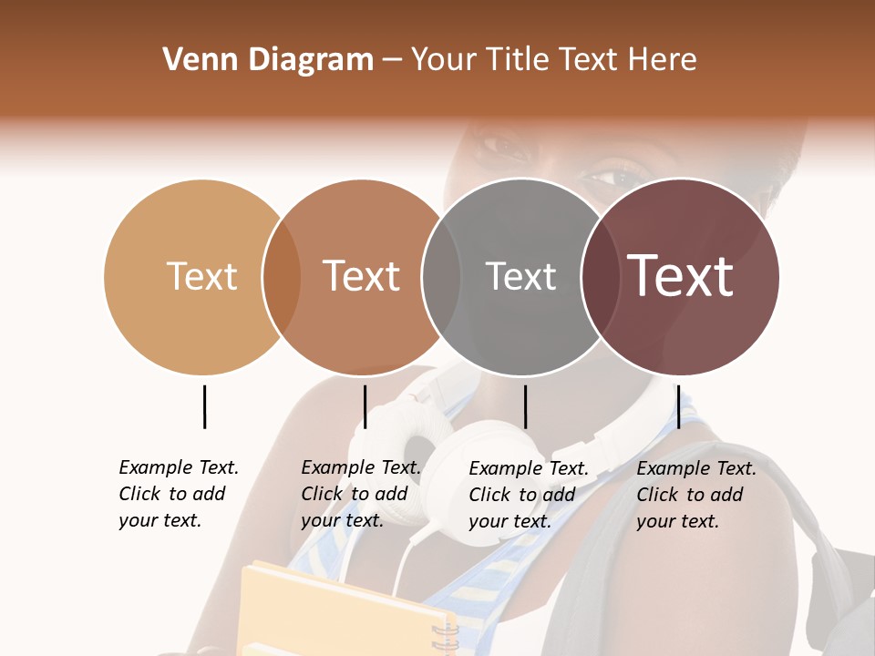 Satisfaction Woman Schoolgirl PowerPoint Template