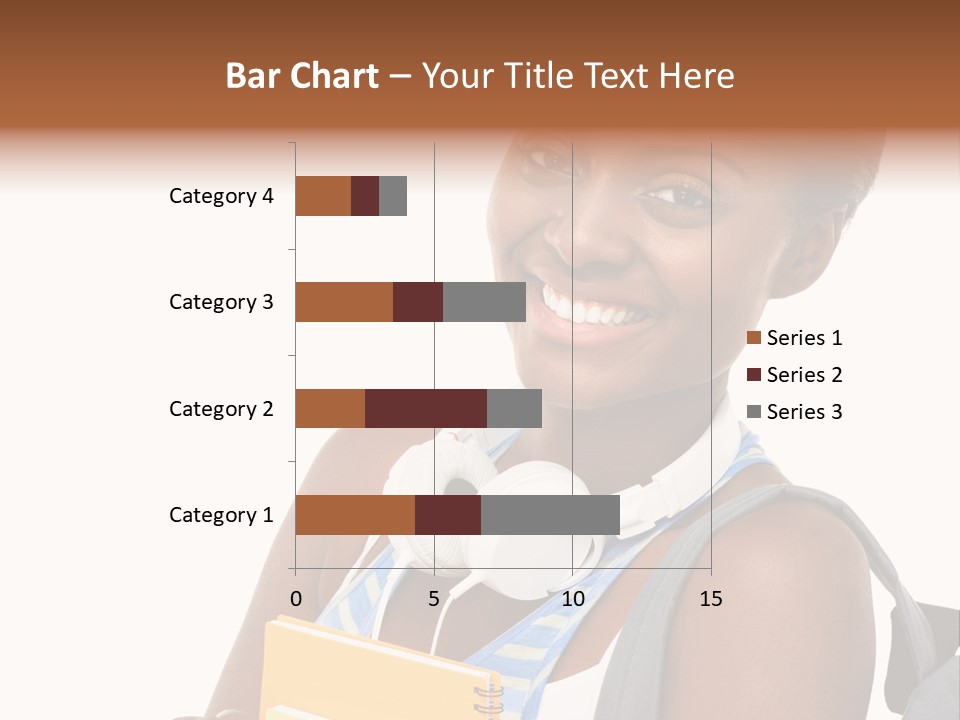 Satisfaction Woman Schoolgirl PowerPoint Template
