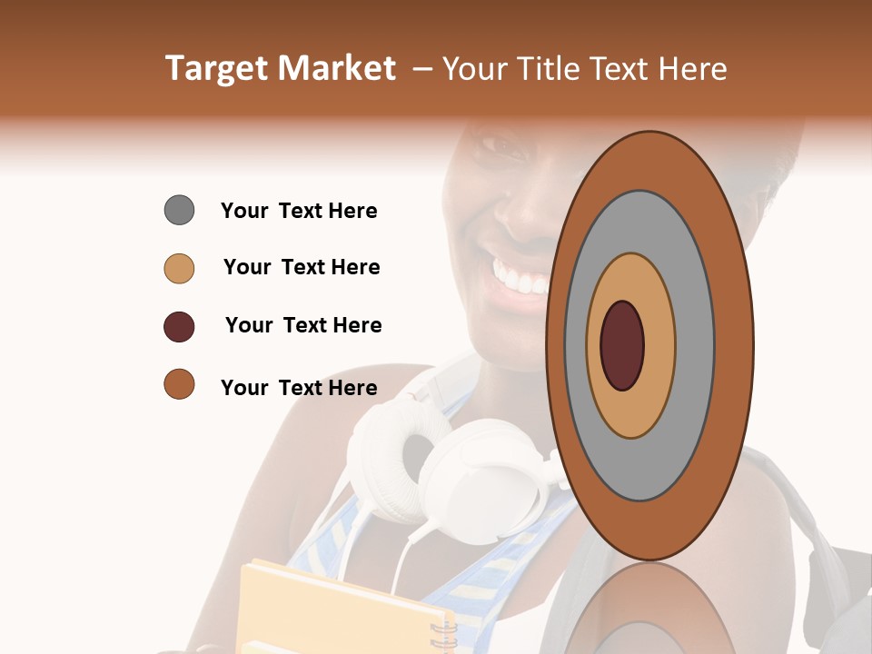 Satisfaction Woman Schoolgirl PowerPoint Template