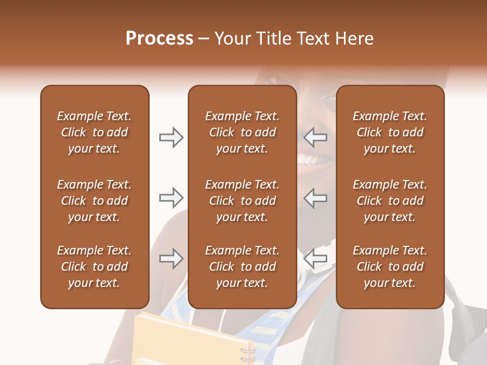 Satisfaction Woman Schoolgirl PowerPoint Template