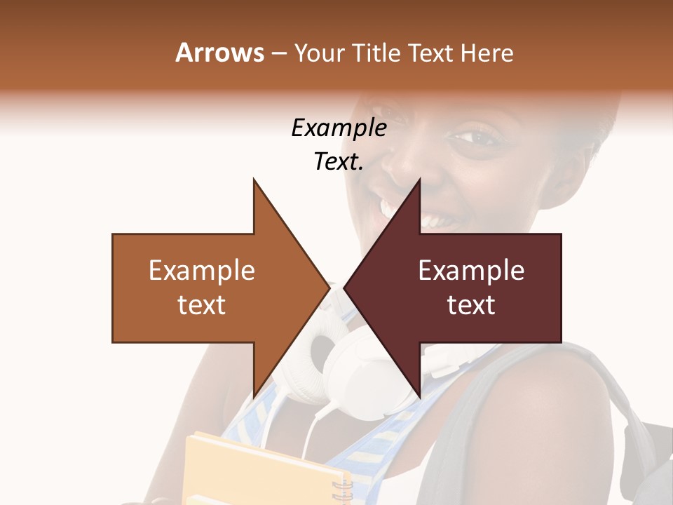 Satisfaction Woman Schoolgirl PowerPoint Template