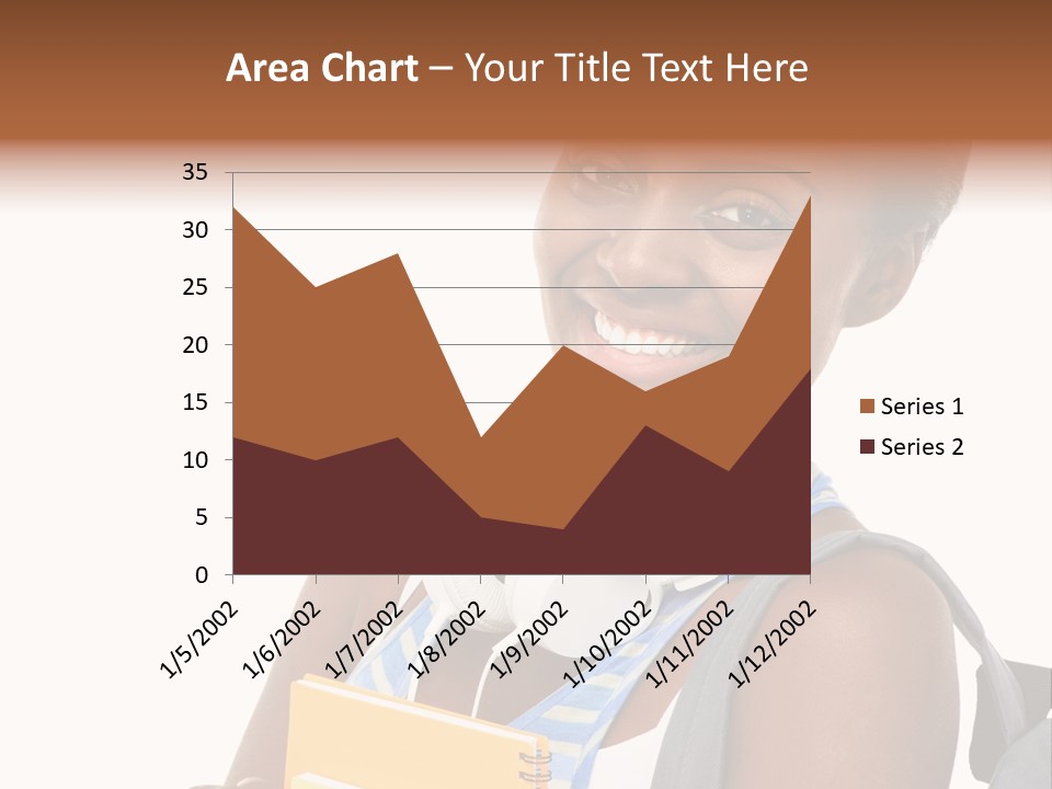 Satisfaction Woman Schoolgirl PowerPoint Template