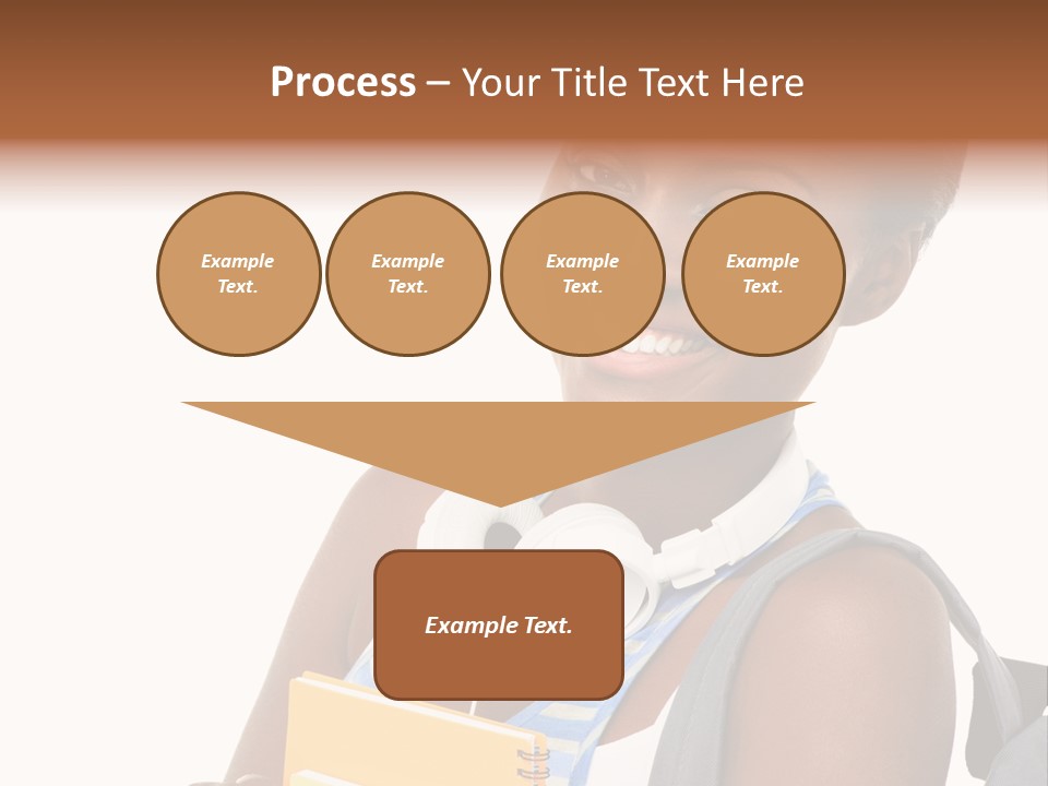 Satisfaction Woman Schoolgirl PowerPoint Template