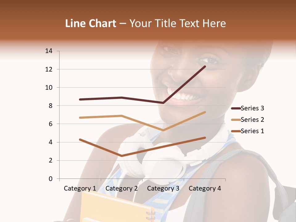 Satisfaction Woman Schoolgirl PowerPoint Template