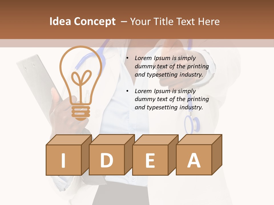 Health Medical Happiness PowerPoint Template