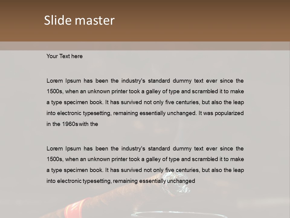 Rustic Wood Cuban PowerPoint Template