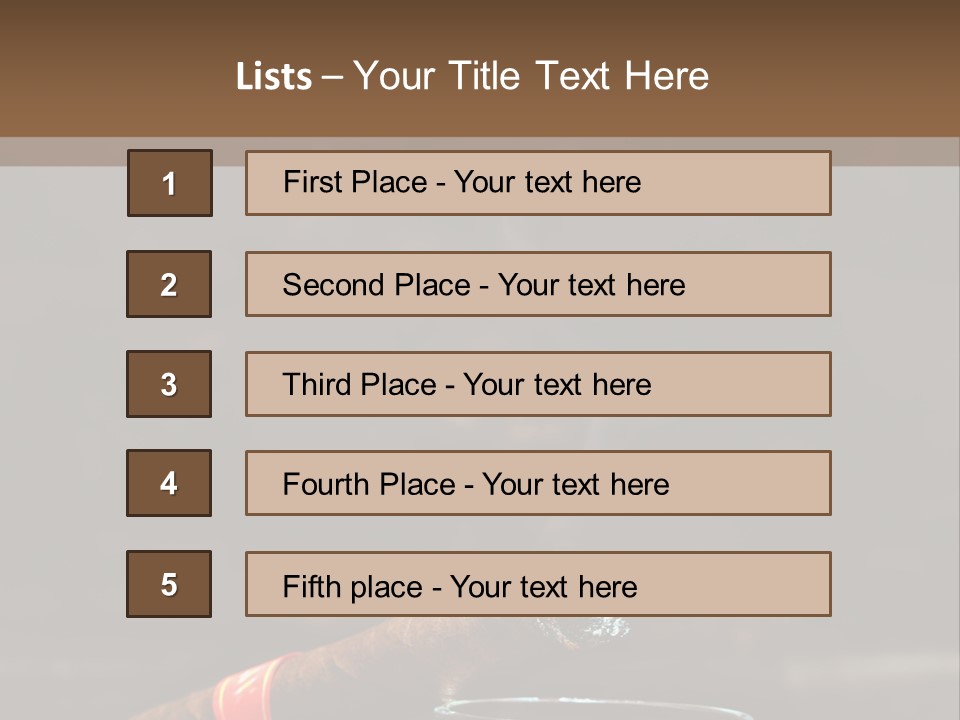 Rustic Wood Cuban PowerPoint Template