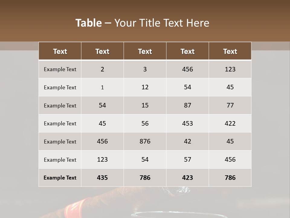 Rustic Wood Cuban PowerPoint Template