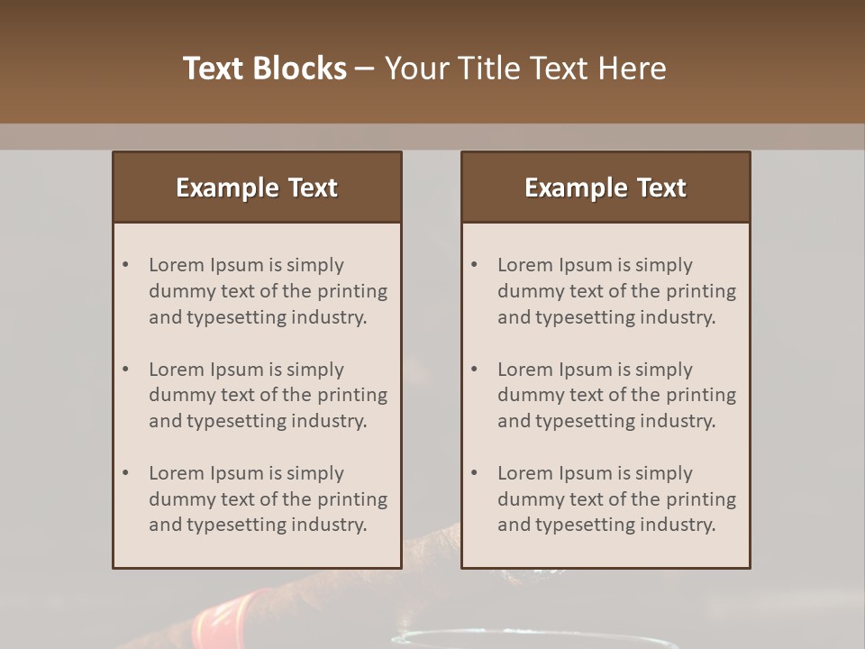 Rustic Wood Cuban PowerPoint Template