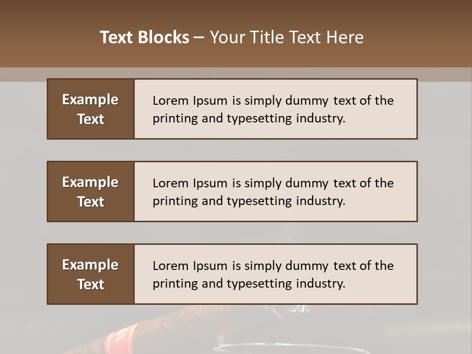Rustic Wood Cuban PowerPoint Template
