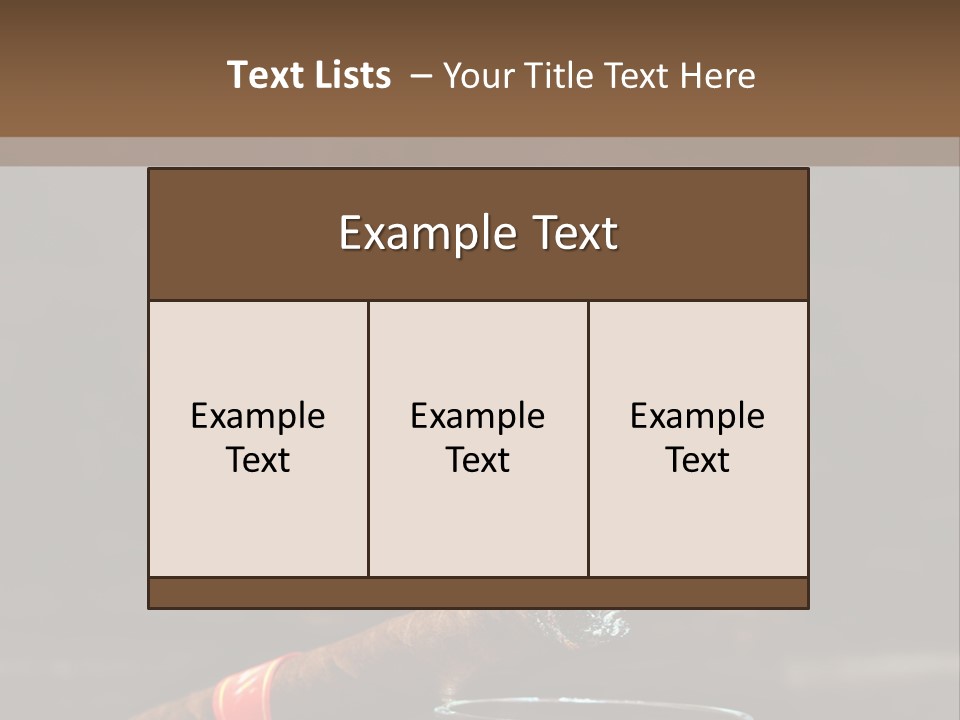 Rustic Wood Cuban PowerPoint Template