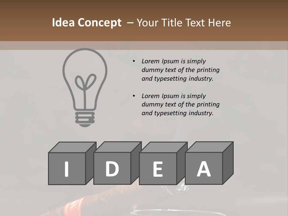 Rustic Wood Cuban PowerPoint Template