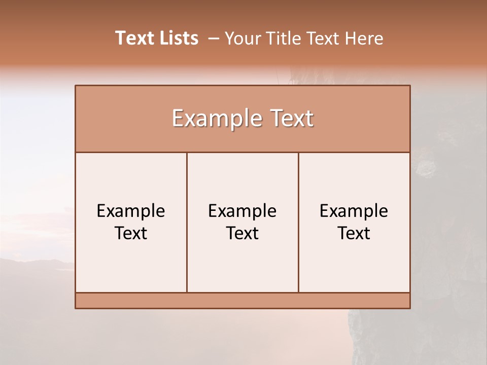 A Man Climbing Up The Side Of A Mountain PowerPoint Template