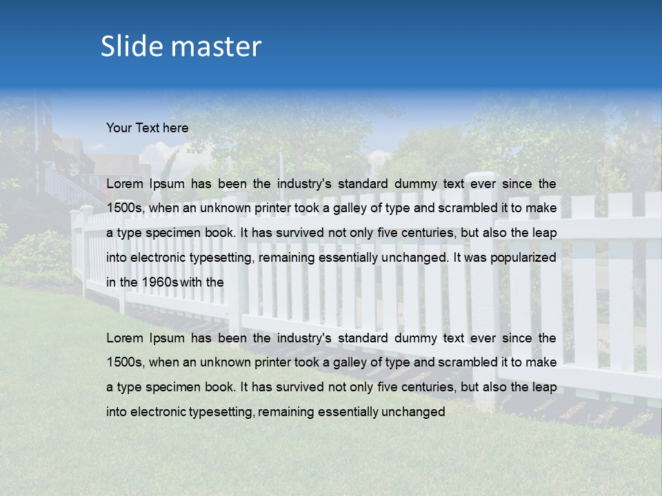 Protection Fragment Residential PowerPoint Template