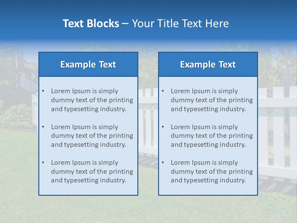 Protection Fragment Residential PowerPoint Template