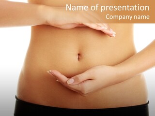 Body Black Slimming PowerPoint Template