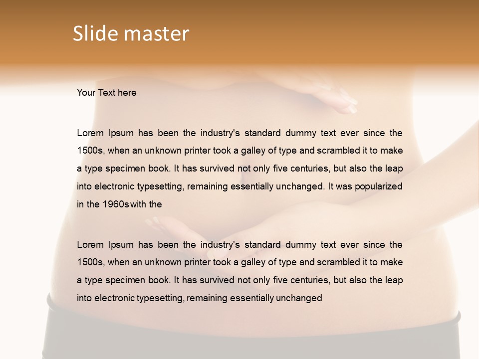 Body Black Slimming PowerPoint Template