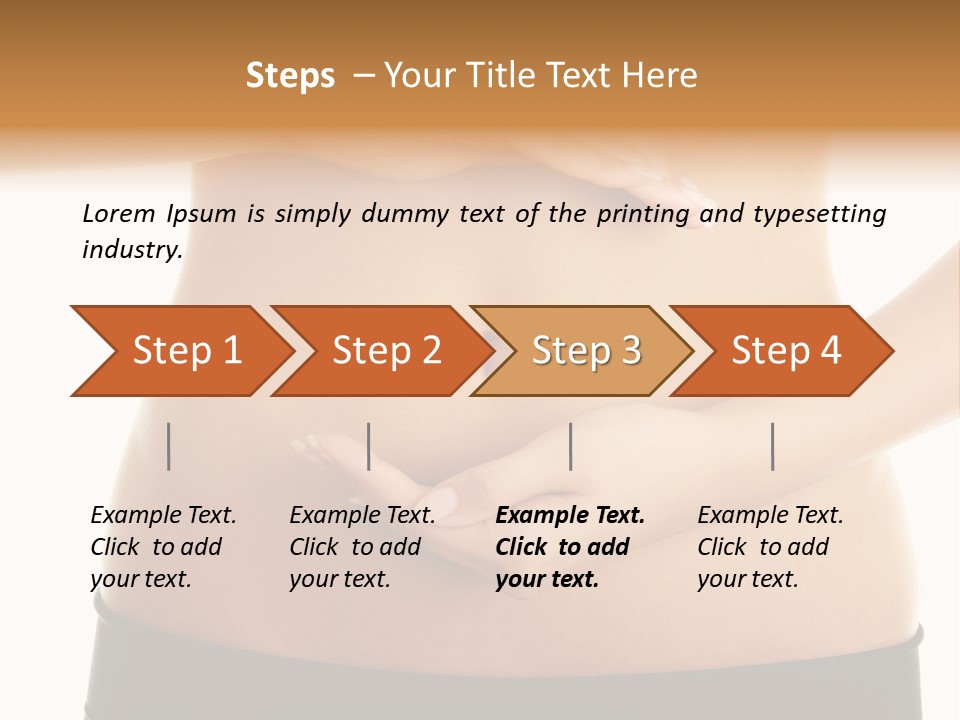 Body Black Slimming PowerPoint Template