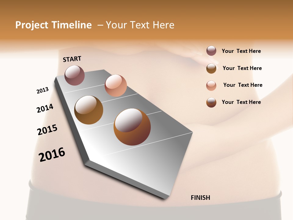 Body Black Slimming PowerPoint Template