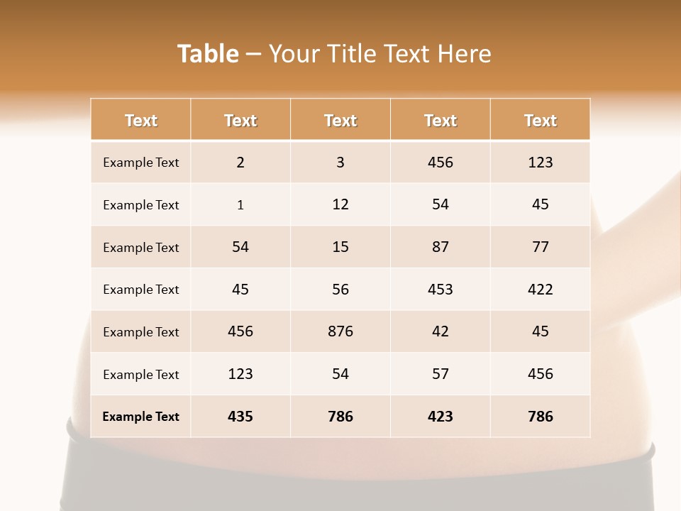 Body Black Slimming PowerPoint Template