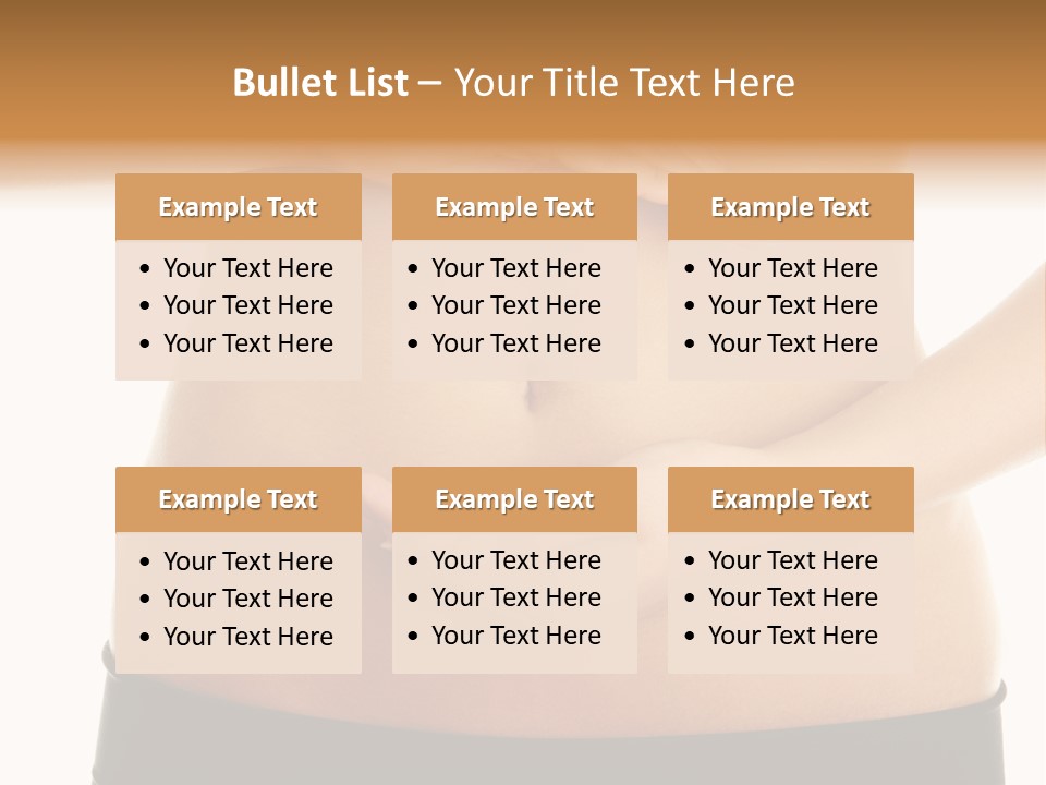Body Black Slimming PowerPoint Template